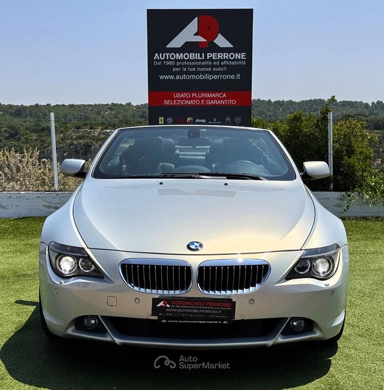 Usata BMW 650 Cabriolet Efficient Dynamics 367 CV (269 kW) 2006 Argento polare Cabrio