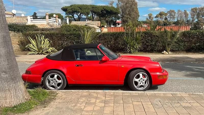 Usata Porsche 911 250 CV (183 kW) 1991 Rosso Cabrio