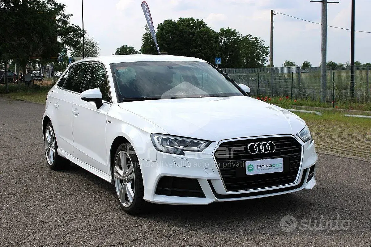 Usata Audi A3 Sportback S-Line 150 CV (110 kW) 2019 Bianco Utilitaria