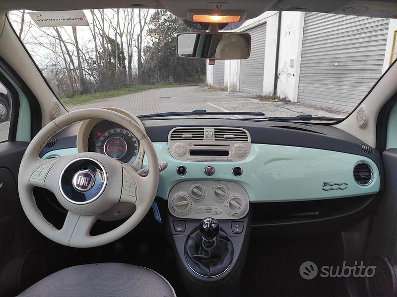 Usata Fiat 500 Lounge 69 CV (50 kW) 2015 Verde Berlina