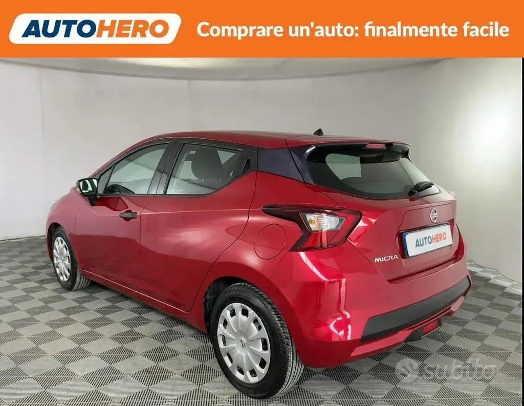 Usata Nissan Micra Visia+ 90 CV (66 kW) 2018 Rosso Utilitaria