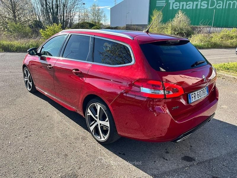 Usata Peugeot 308 SW GT-line 131 CV (96 kW) 2018 Rosso Station wagon