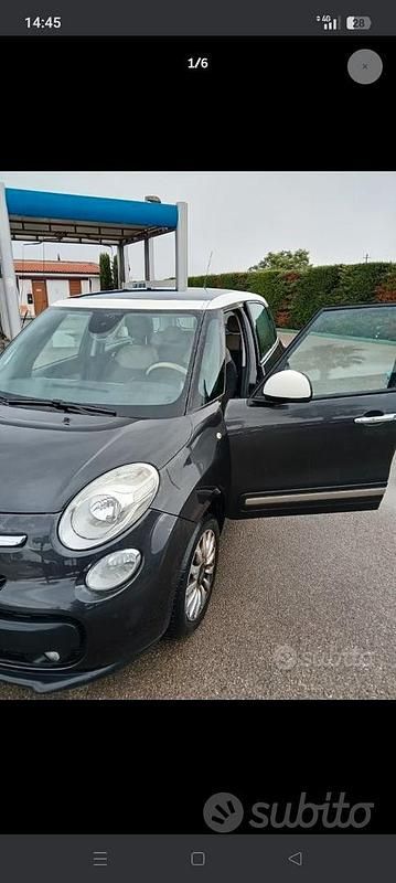 Usata Fiat 500L Living 85 CV (62 kW) 2014 Marrone Monovolume