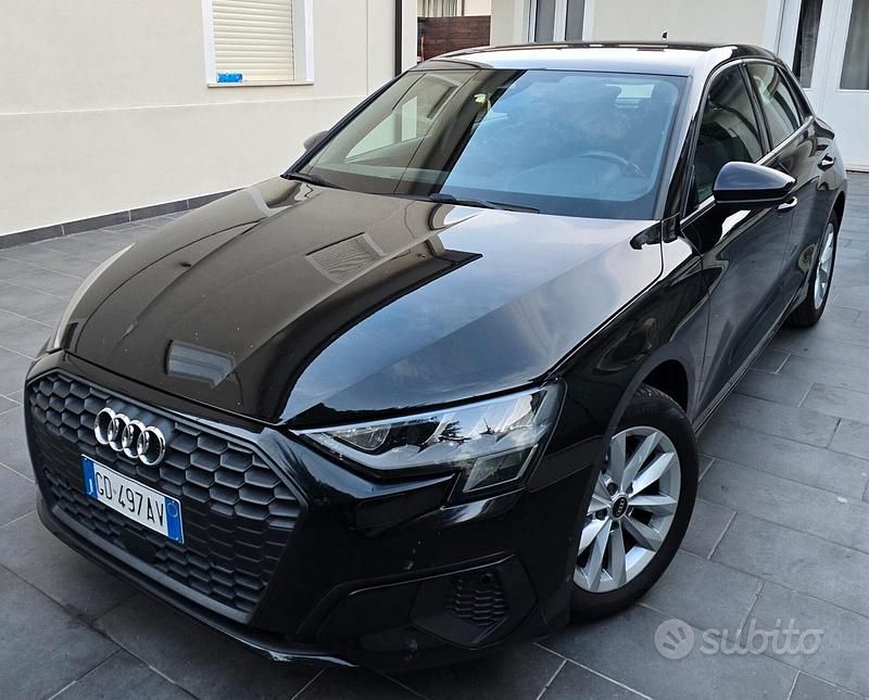 Usata Audi A3 Advanced 149 CV (109 kW) 2020 Nero Berlina