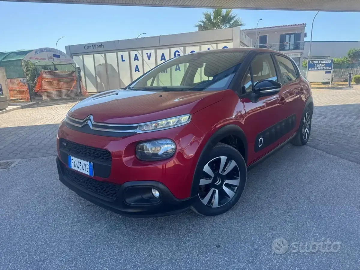 Usata Citroën C3 PureTech 82 CV (60 kW) 2017 Rosso Berlina