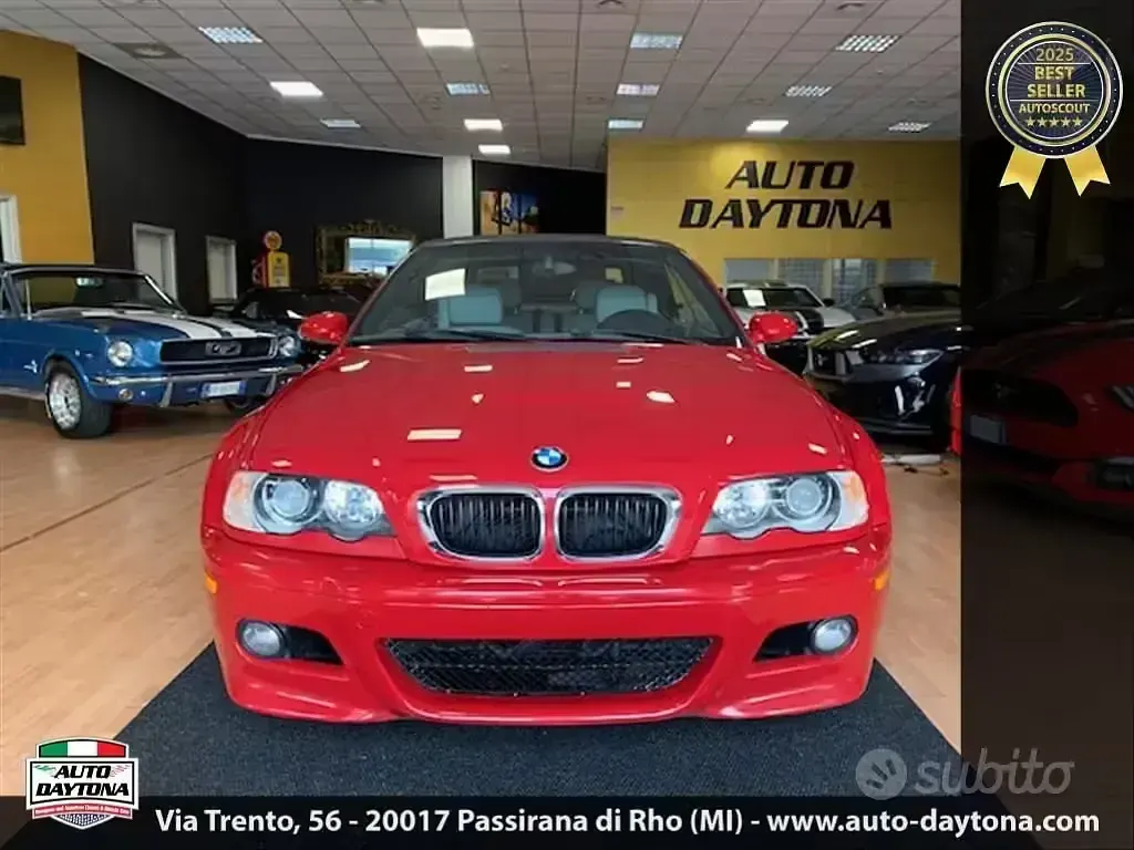 Usata BMW M3 Cabriolet 343 CV (252 kW) 2002 Rosso Cabrio