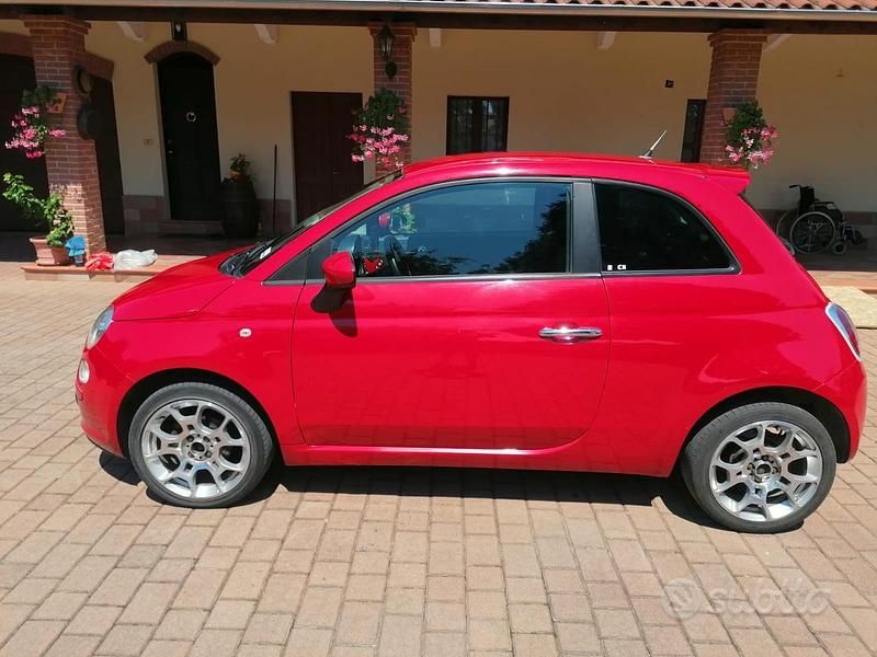 Usata Fiat 500 95 CV (69 kW) 2010 Rosso Utilitaria