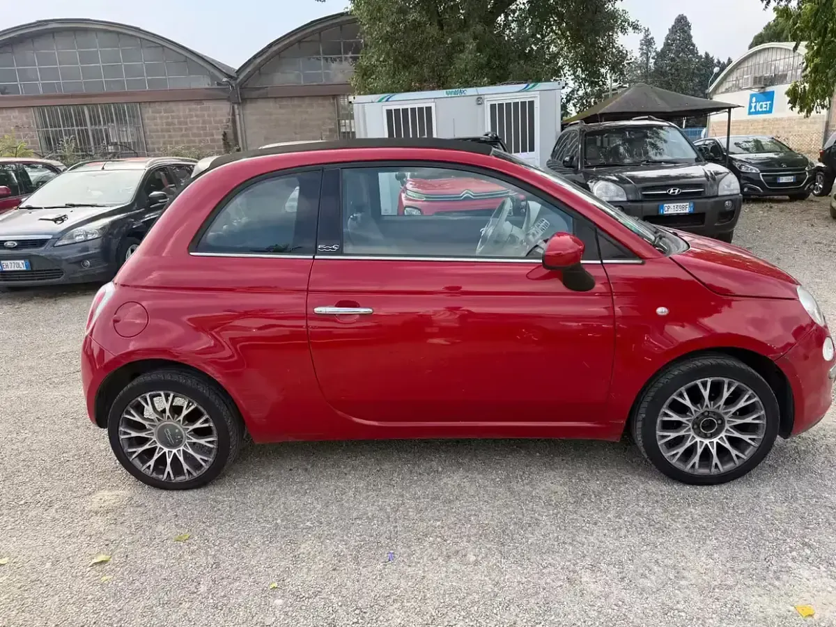 Usata Fiat 500 Lounge 69 CV (50 kW) 2010 Rosso Cabrio