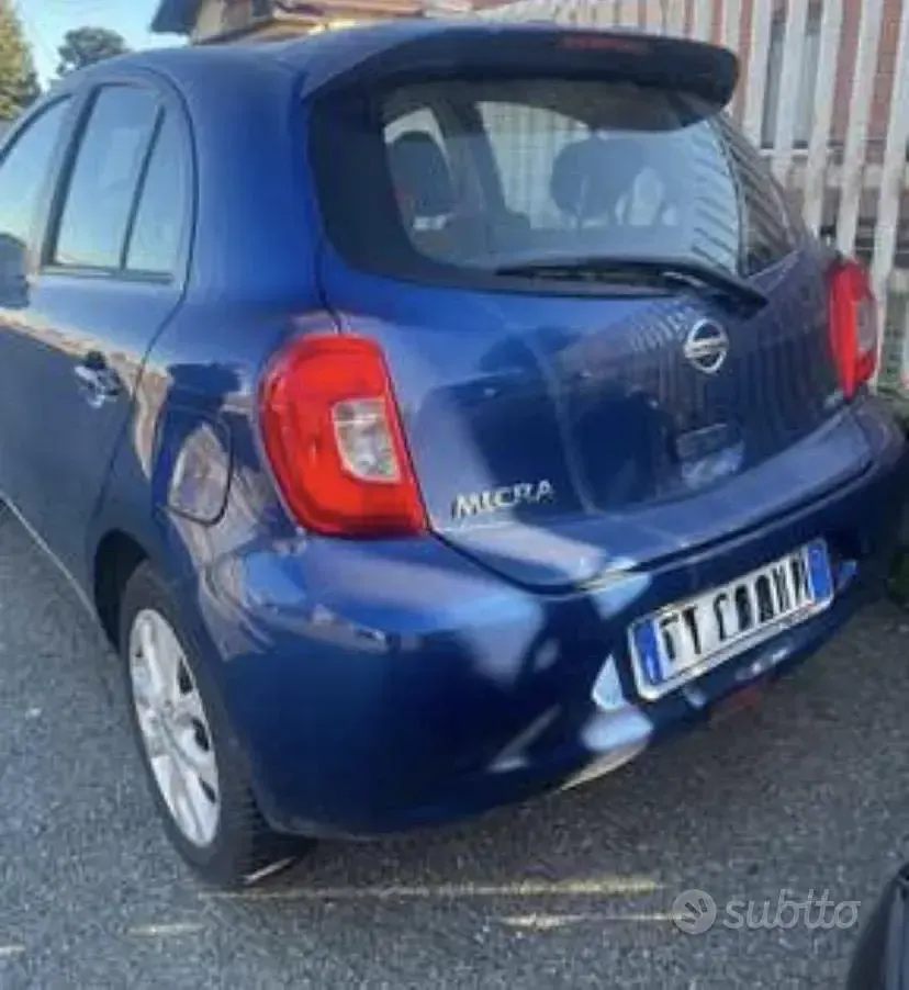 Usata Nissan Micra Visia 80 CV (58 kW) 2014 Blu Utilitaria