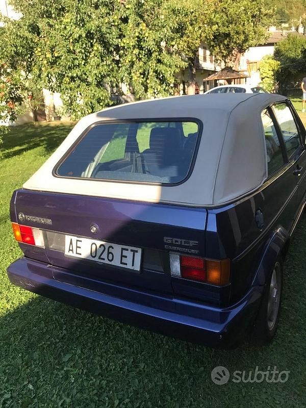 Usata VW Golf Cabriolet 54 CV (39 kW) 1984 Blu Cabrio