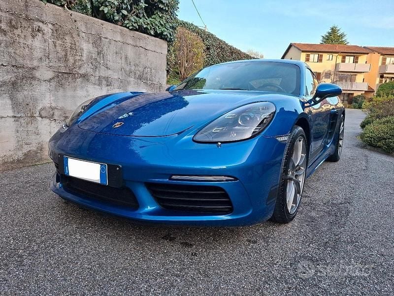 Usata Porsche 718 Cayman 300 CV (220 kW) 2018 Blu/azzurro Coupé