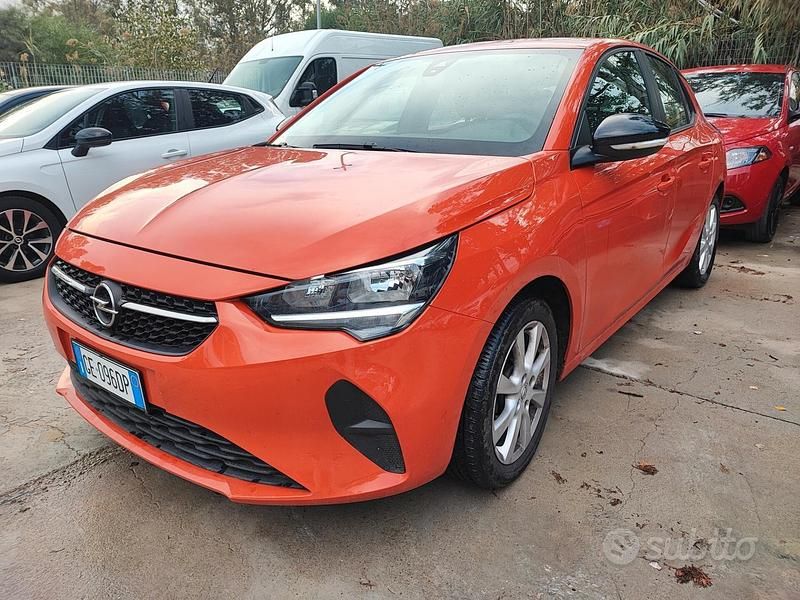 Arancione Usata 2021 Opel Corsa Edition Tre volumi | 10.450 € (Buon prezzo) - Immagine 1/4
