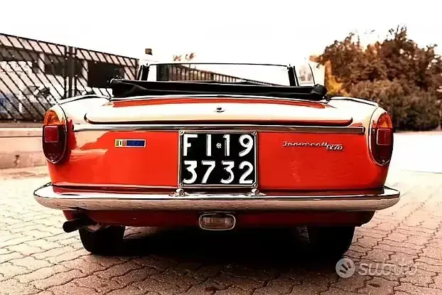 Usata Innocenti 650 69 CV (50 kW) 1960 Rosso Cabrio