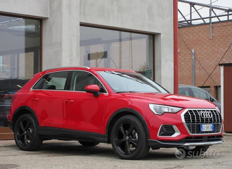 Usata Audi Q3 Advanced 150 CV (110 kW) 2020 Rosso tango metallizzato SUV