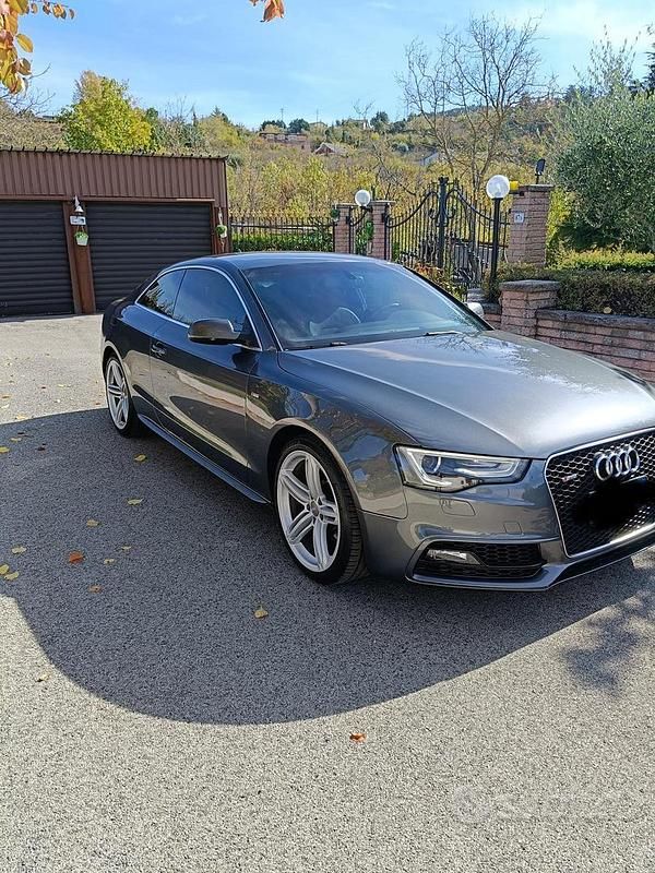 Usata Audi A5 S-Line 177 CV (130 kW) 2014 Grigio Coupé