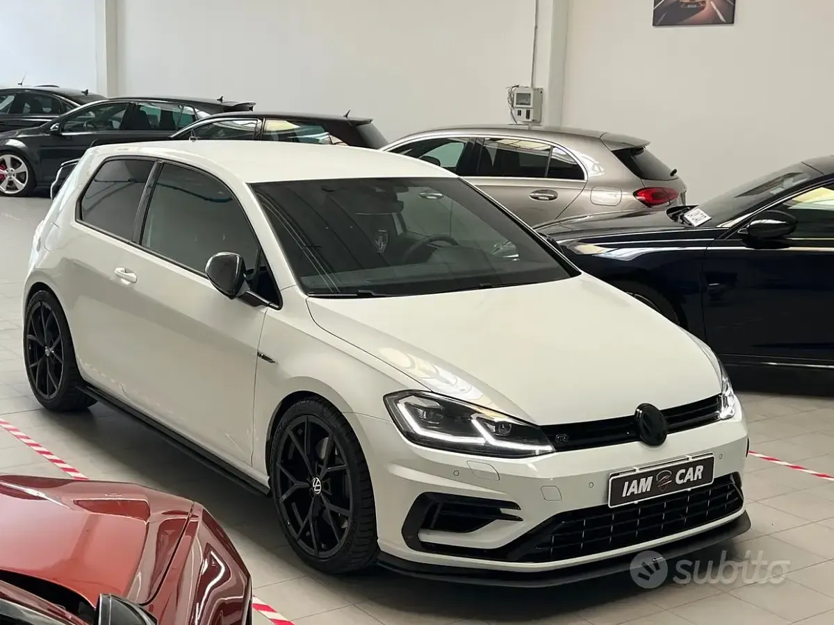 Usata VW Golf VII R 310 CV (228 kW) 2018 Bianco Berlina