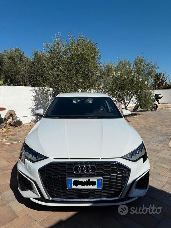 Usata Audi A3 S-Line 116 CV (85 kW) 2021 Bianco Berlina