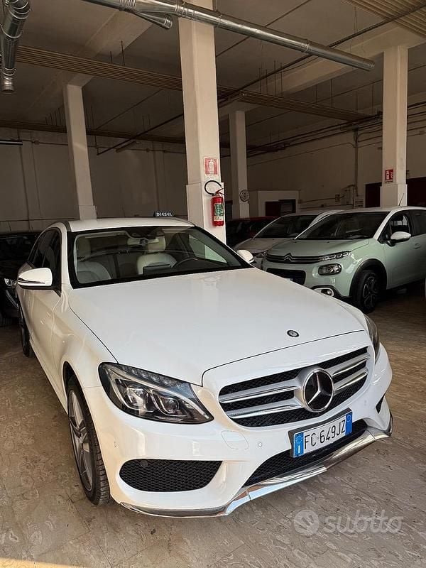 Usata Mercedes C250 Premium 204 CV (150 kW) 2016 Bianco Berlina