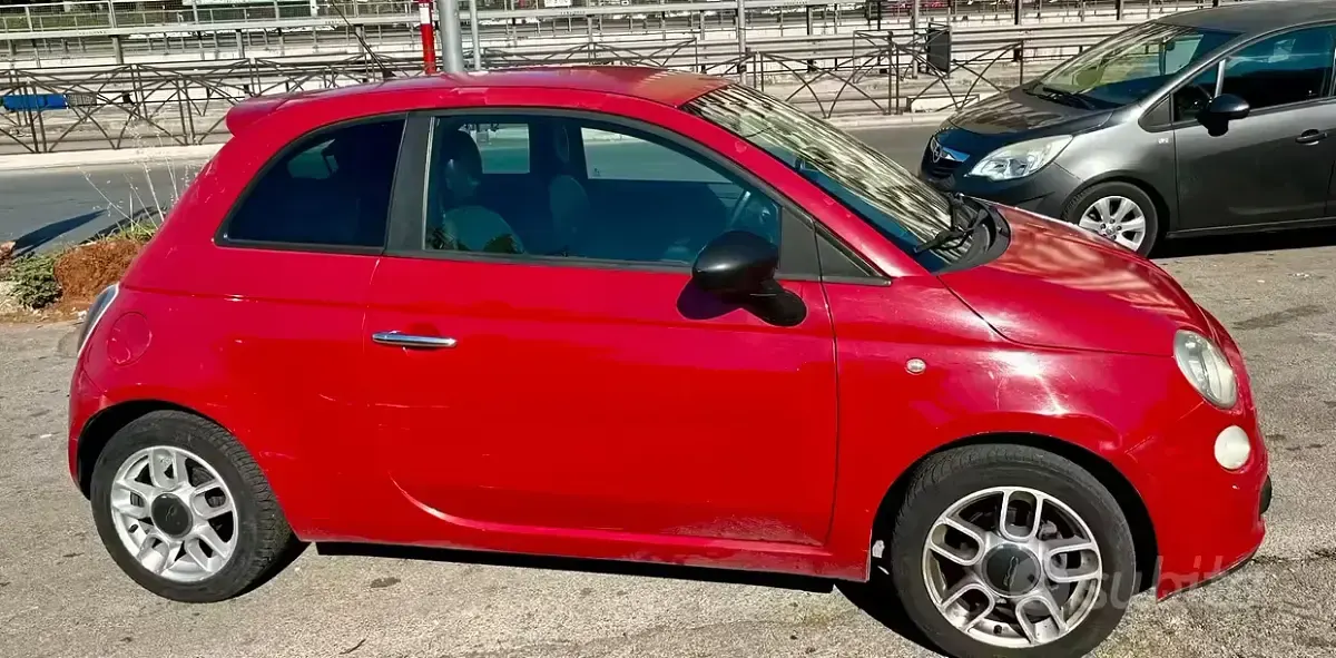 Usata Fiat 500 75 CV (55 kW) 2009 Rosso Cabrio