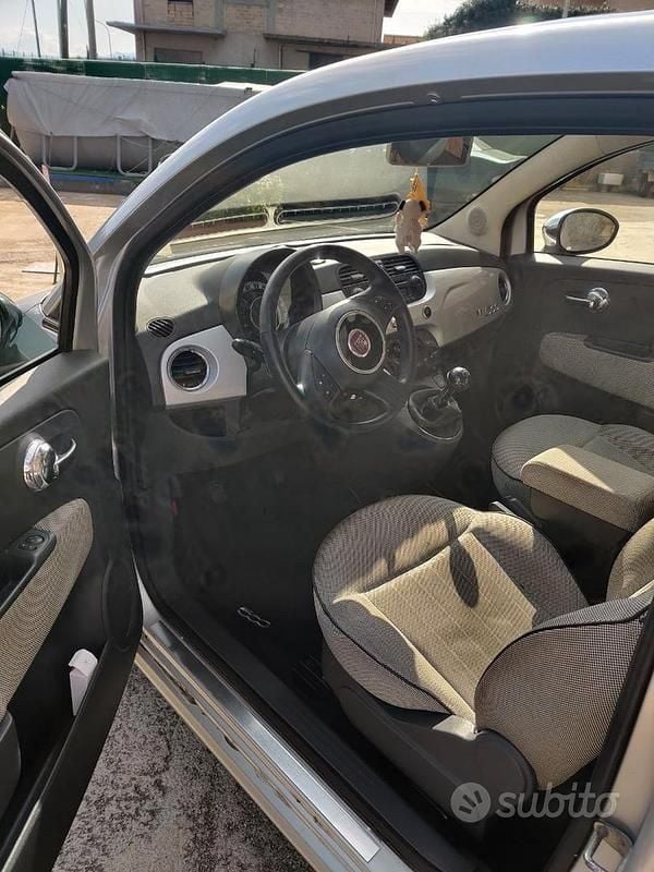 Usata Fiat 500 75 CV (55 kW) 2012 Grigio Utilitaria