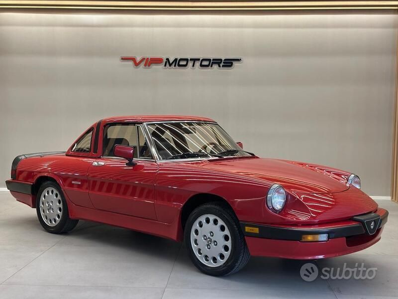 Rosso Usata 1987 Alfa Romeo Spider Quadrifoglio Verde Cabrio | 22.000 € - Immagine 1/4