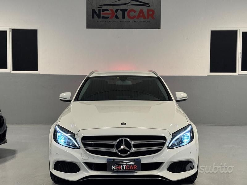 Usata Mercedes C250 204 CV (150 kW) 2015 Bianco Station wagon