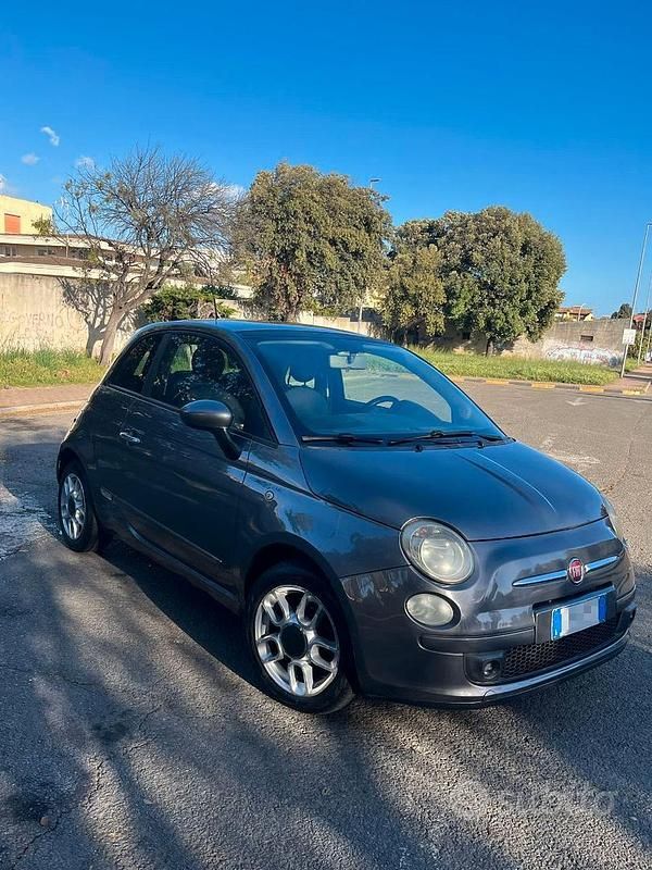 Usata Fiat 500 95 CV (69 kW) 2009 Grigio Cabrio