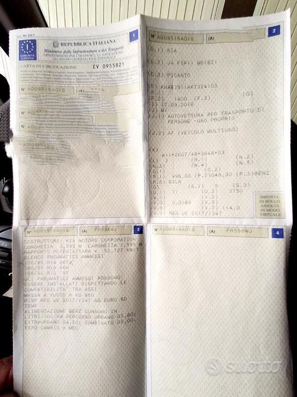 Usata 2018 Kia Picanto Due volumi | 6000 € (Super prezzo) - Immagine 1/4