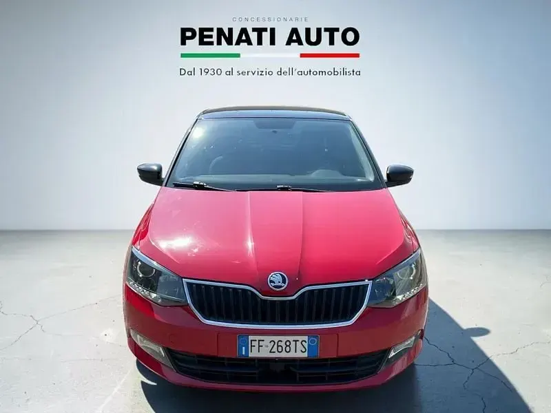 Usata Skoda Fabia 75 CV (55 kW) 2016 Rossa tetto nero Utilitaria