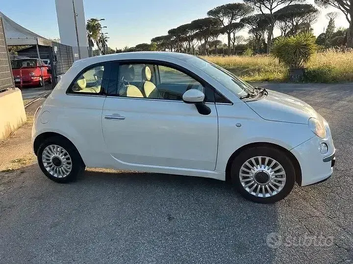 Usata Fiat 500 Lounge 69 CV (50 kW) 2009 Bianco Cabrio