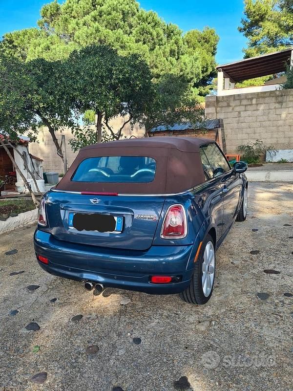 Usata Mini Cooper S Cabriolet 175 CV (128 kW) 2009 Blu Cabrio