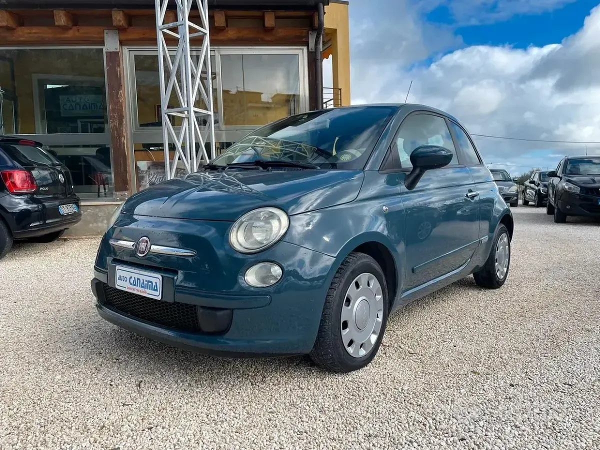 Begagnad Fiat 500 69 HK (50 kW) 2009 Blå Cab
