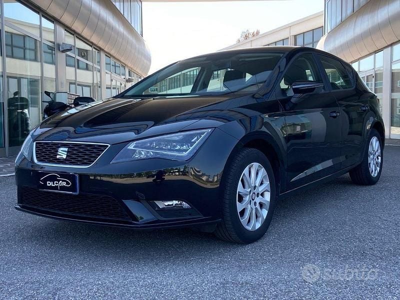 Usata Seat Leon Style 110 CV (80 kW) 2016 Nero Berlina