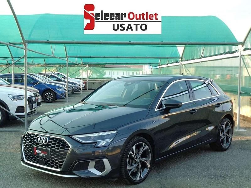 Grigio Usata 2021 Audi A3 Sportback Advanced Due volumi | 23.500 € (Buon prezzo) - Immagine 1/4