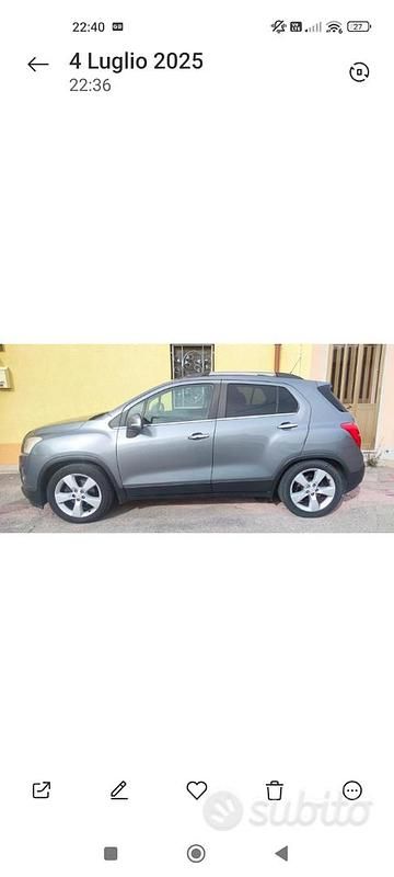 Usata Chevrolet Trax 131 CV (96 kW) 2013 Grigio SUV