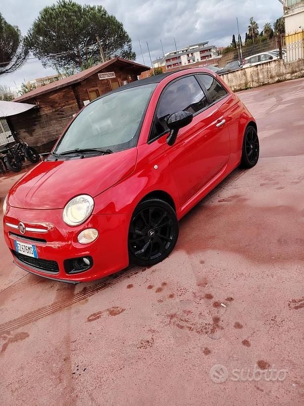 Usata Fiat 500 Sport 69 CV (50 kW) 2014 Rosso Cabrio