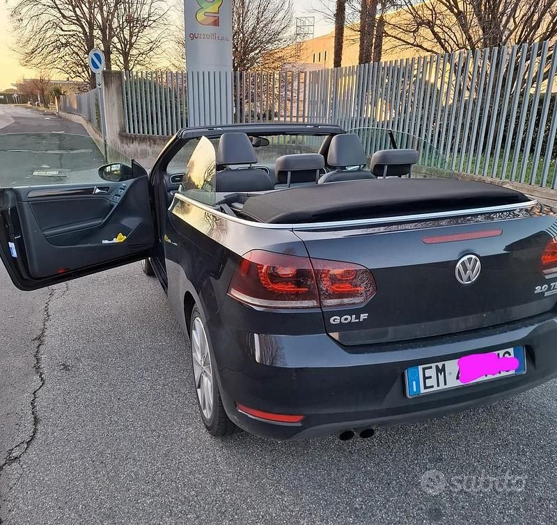 Usata VW Golf Cabriolet 140 CV (102 kW) 2013 Nero Cabrio