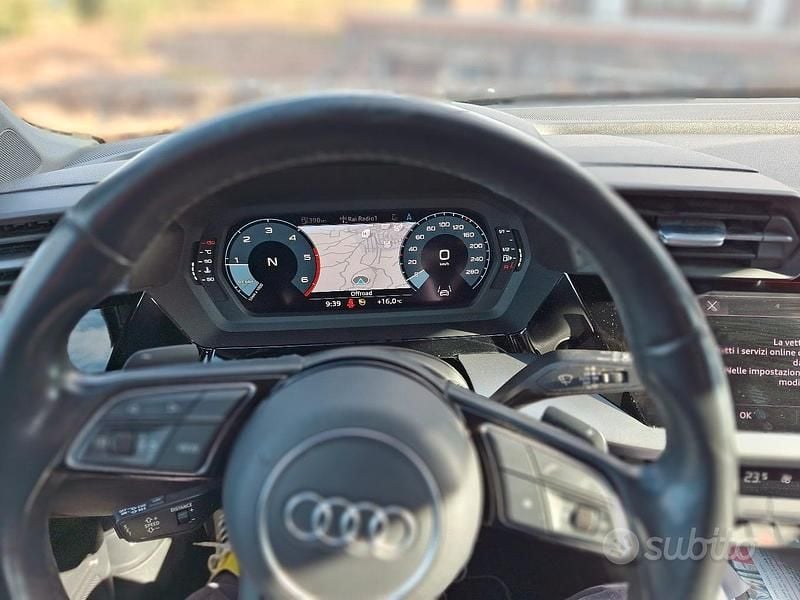 Usata Audi A3 150 CV (110 kW) 2021 Nero Berlina