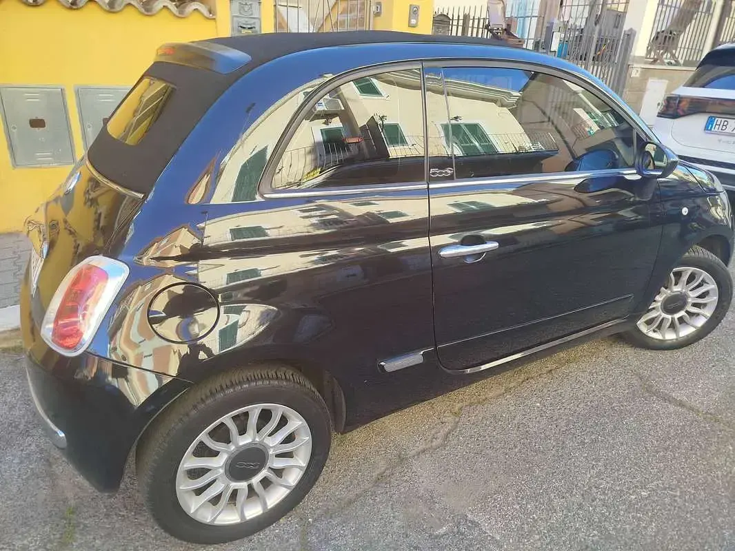 Usata Fiat 500C Lounge 69 CV (50 kW) 2012 Nero Cabrio