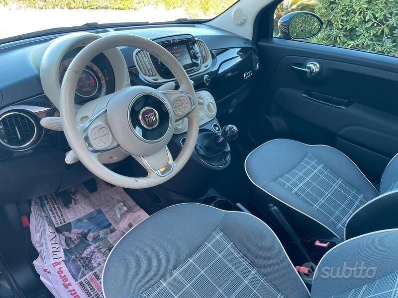 Usata Fiat 500 Lounge 95 CV (69 kW) 2018 Nero Utilitaria