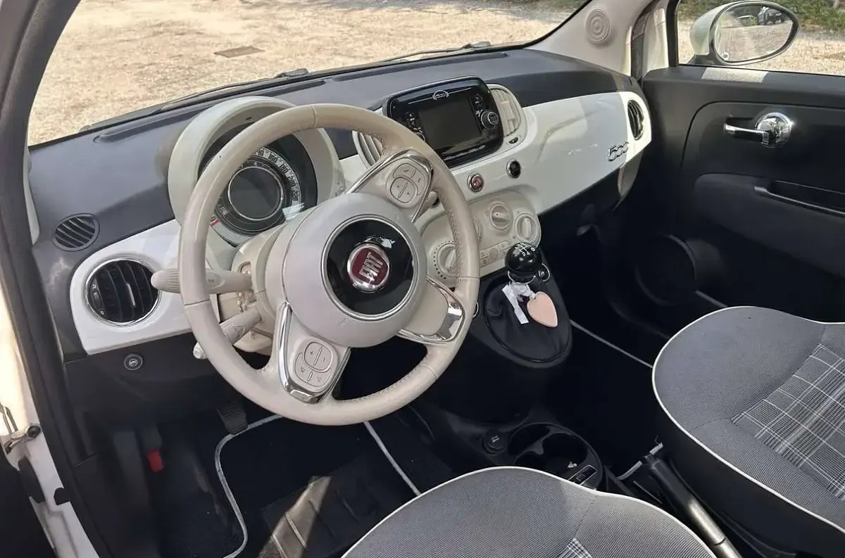 Usata Fiat 500 Lounge 69 CV (50 kW) 2019 Bianco Utilitaria