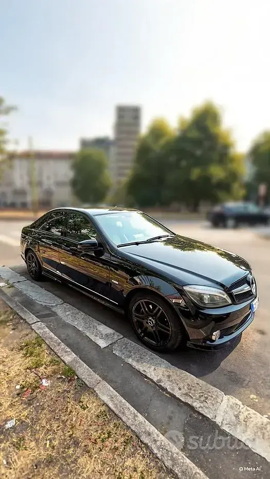 Usata Mercedes C180 Avantgarde 156 CV (114 kW) 2010 Nero Berlina