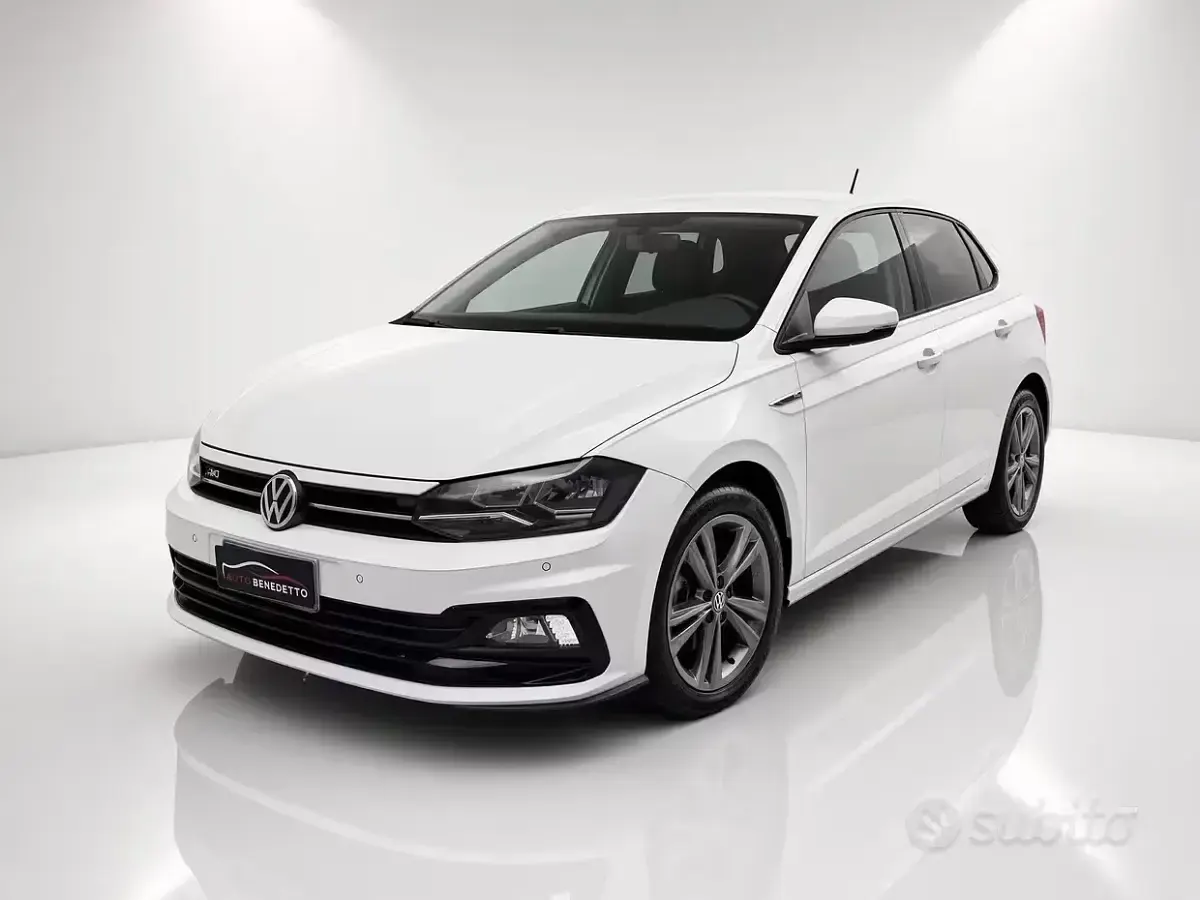 Usata VW Polo R-line 95 CV (69 kW) 2020 Bianco Utilitaria