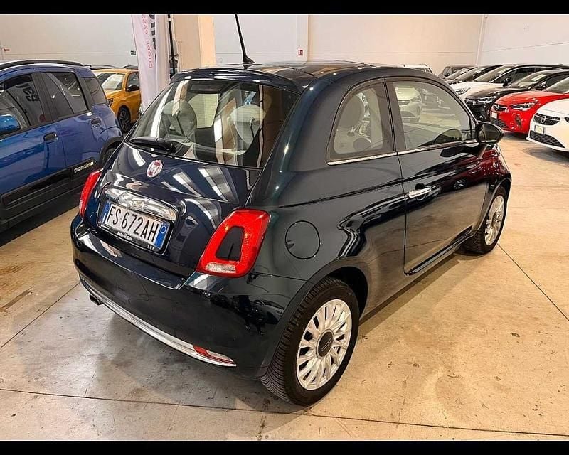 Usata Fiat 500 Lounge 69 CV (50 kW) 2018 Blu/azzurro Utilitaria