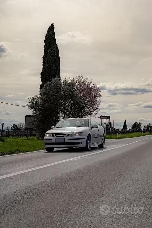 Usata Saab 9-3 Cabriolet Vector 150 CV (110 kW) 2004 Grigio Cabrio