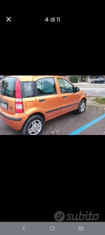 Usata Fiat Panda 60 CV (44 kW) 2008 Arancione Utilitaria
