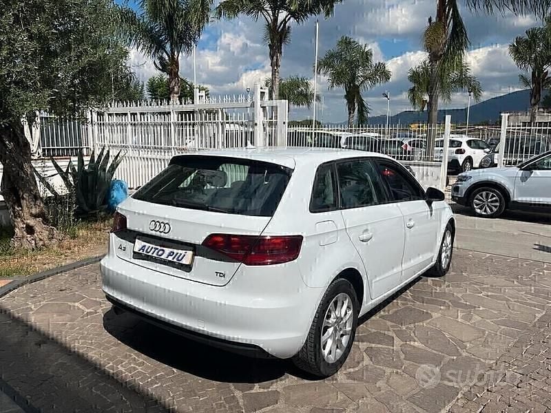 Usata Audi A3 Ambition 104 CV (76 kW) 2014 Bianco Berlina