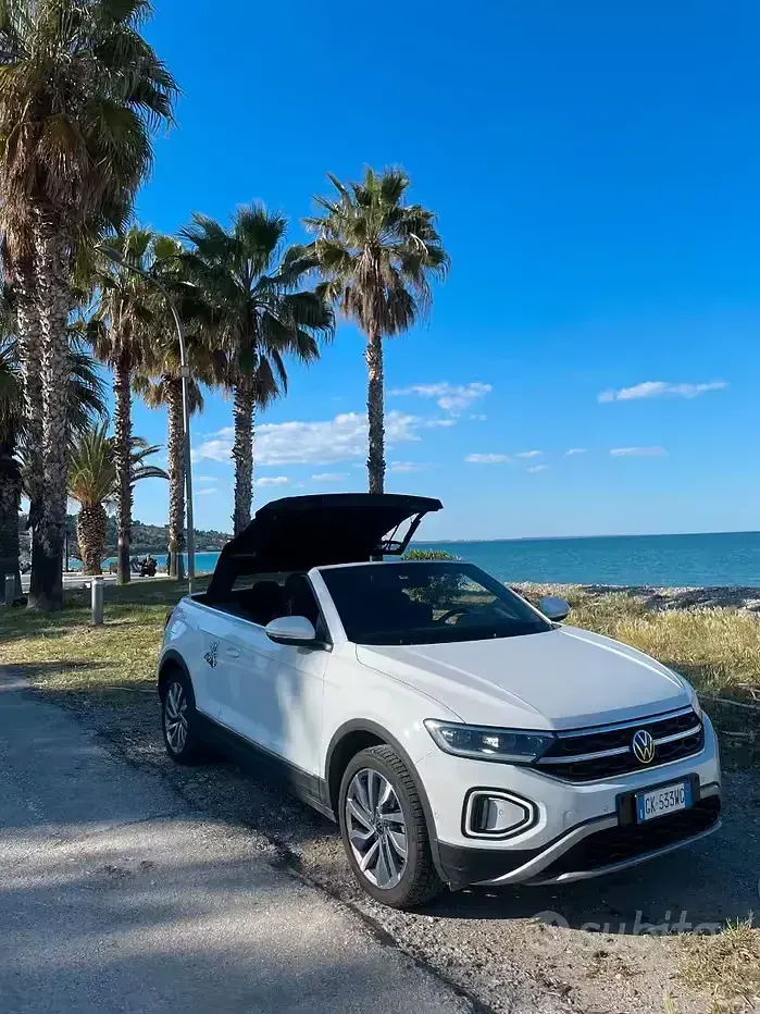 Usata VW T-Roc Cabriolet Style 110 CV (80 kW) 2022 Bianco Cabrio