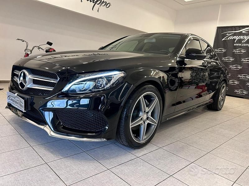 Usata Mercedes C220 Premium 170 CV (125 kW) 2017 Nero Berlina