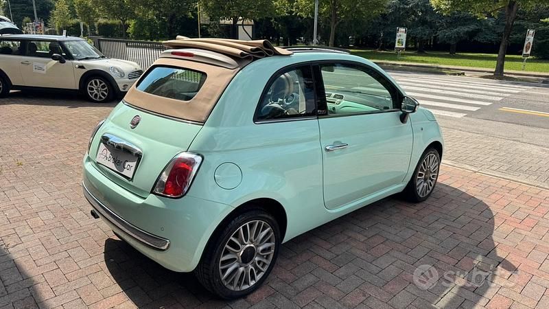 Usata Fiat 500C Lounge 69 CV (50 kW) 2014 Blu Cabrio